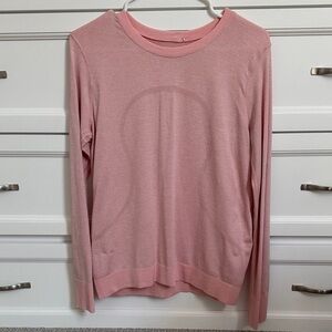 lululemon athletica Light Pink Crew Neck Sweater